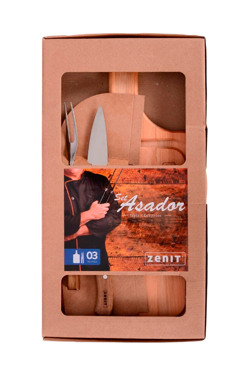 SET ASADOR TABLA + CUBIERTOS SET ASADOR TABLA + CUBIERTOS