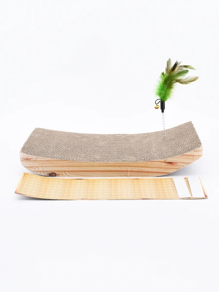 RASCADOR CON PLUMA BEIGE
