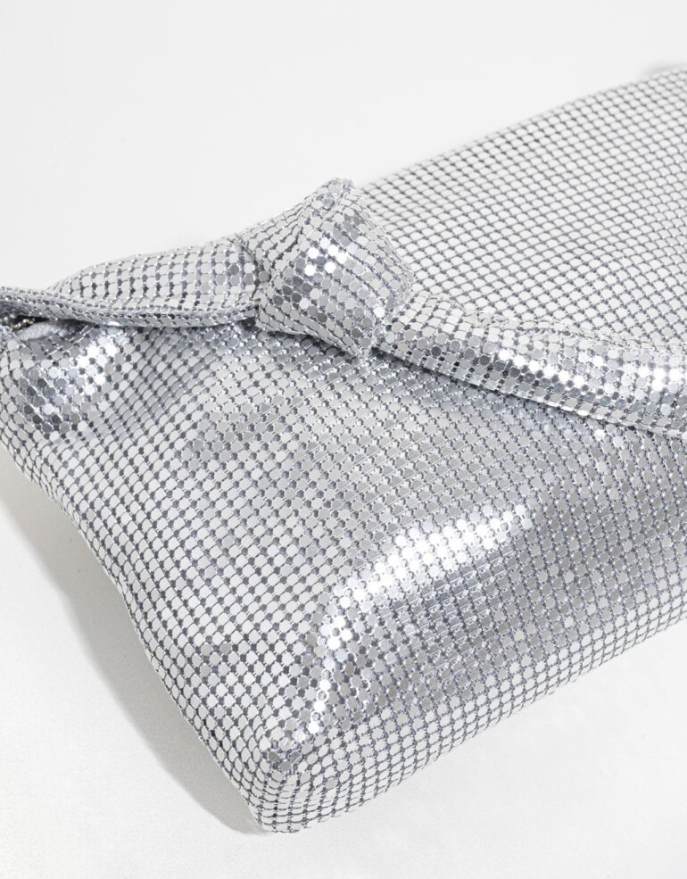City Cartera Formato City - Plateado Niquel