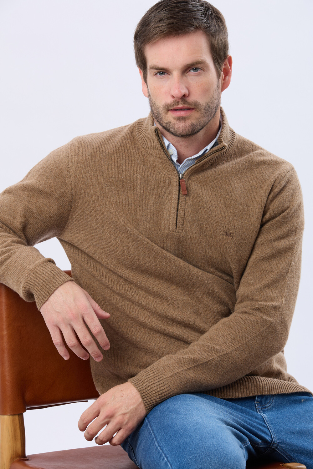 BUZO DE LANA DE ABRIGO Tostado