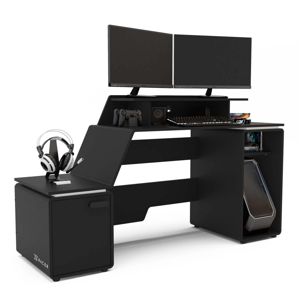 SILLA CONFORT + ESCRITORIO GAMER SPACE 2 XT