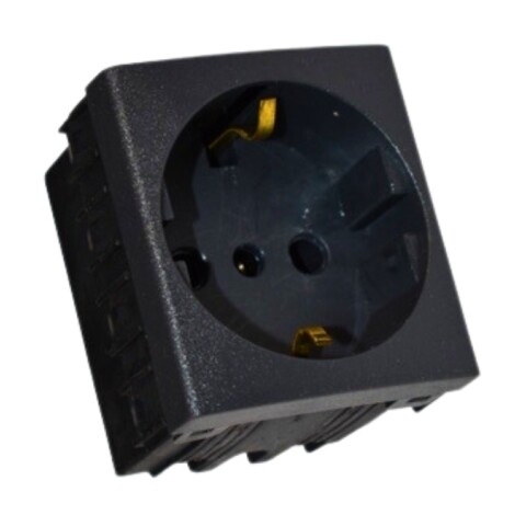 TOMA SCHUKO NEGRO SISTEMA MODULAR - LM TOMA SCHUKO NEGRO SISTEMA MODULAR - LM