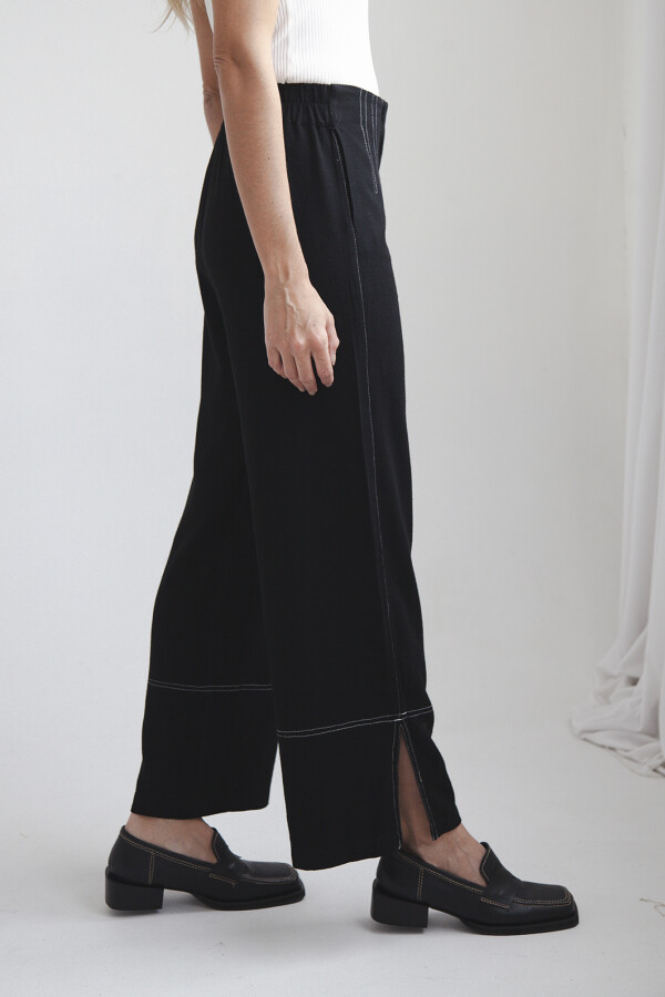 PANTALON LINO FELICIA NEGRO