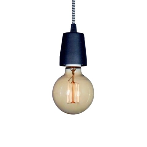 ""COLGANTE 1 LUZ ""VINTAGE"" E27 NEGRO " ""COLGANTE 1 LUZ ""VINTAGE"" E27 NEGRO "