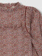 Blusa Estampado Florecitas Granate