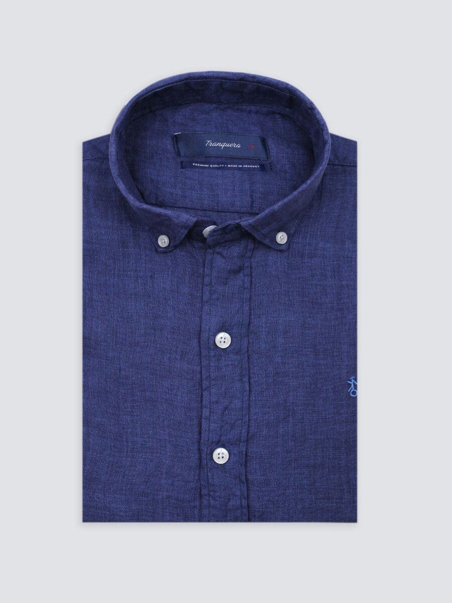 Camisa de Lino - Azul 