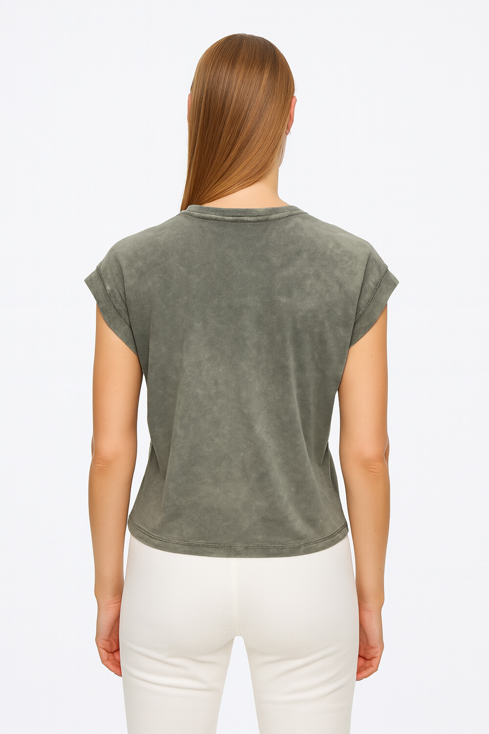 Remera Suoka Verde Grisaceo