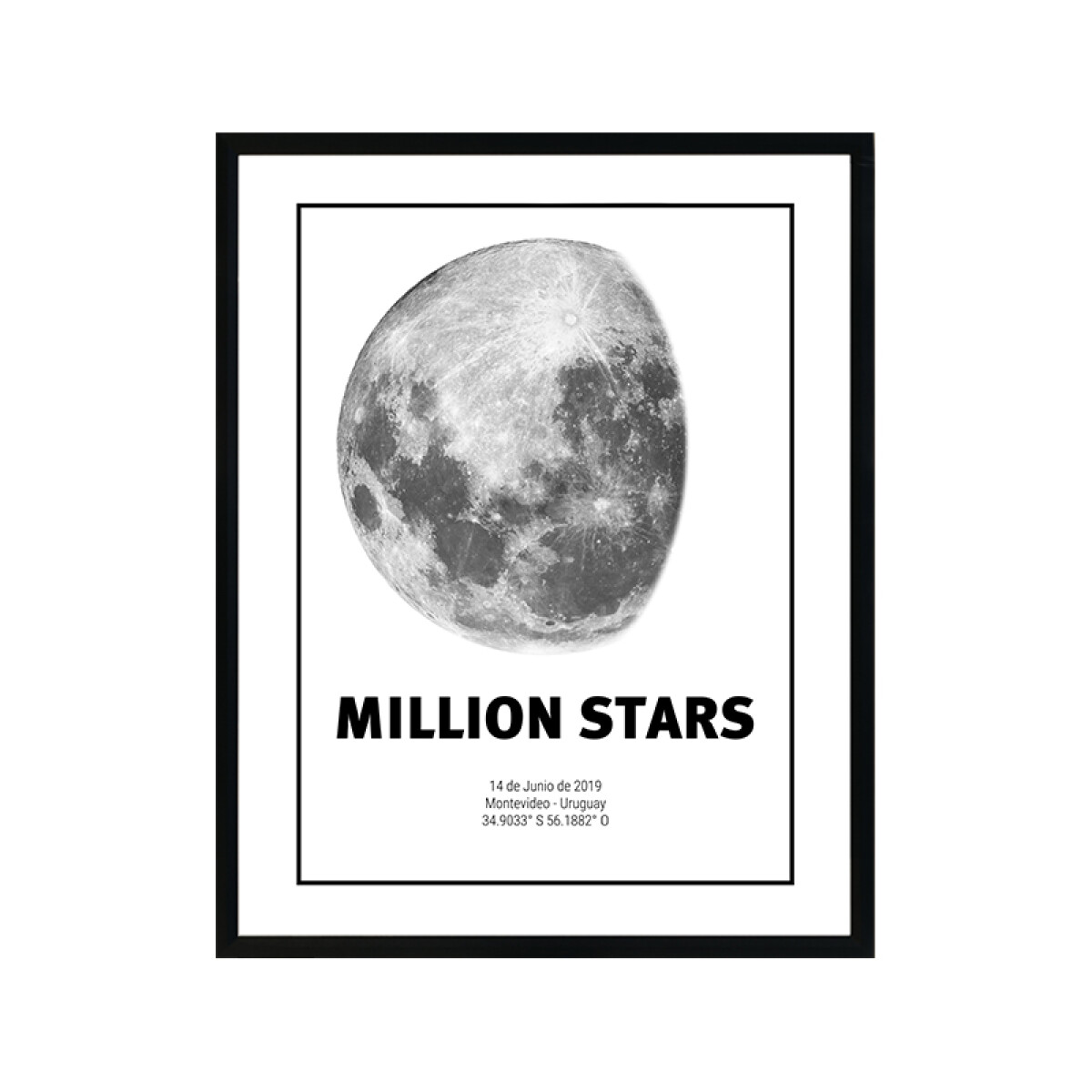 Million Map Moon Encuadrado 