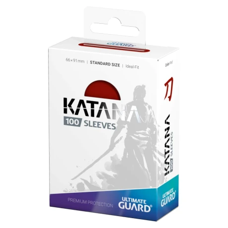 Ultimate Guard - KATANA - 100 Sleeves Standard Size - Red Ultimate Guard - KATANA - 100 Sleeves Standard Size - Red