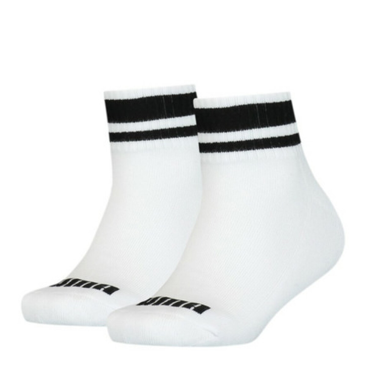 Medias de Niños Puma x2 Kids Clyde Quarter - Blanco - Negro 