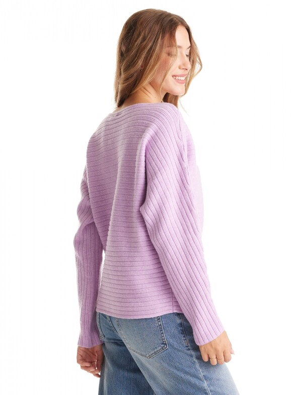 Buzo Ribs Dolman LAVANDA