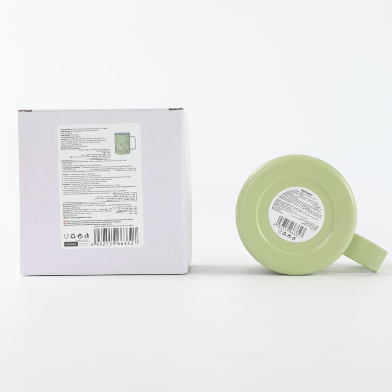 TAZA TÉRMICA SERIE FLORAL (350 ML/VERDE) TAZA TÉRMICA SERIE FLORAL (350 ML/VERDE)