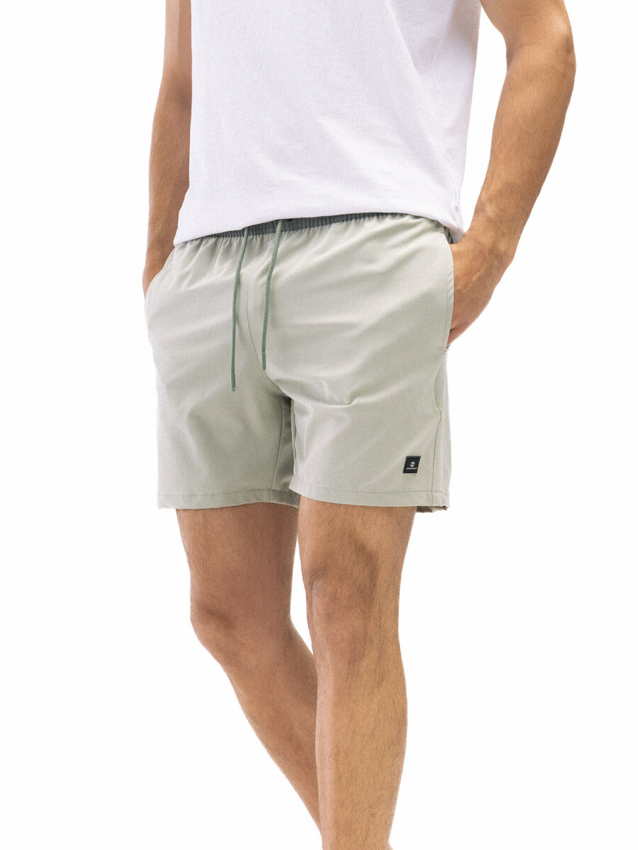 Short de Baño Scandinavian Liso Acapulco - Verde Claro 