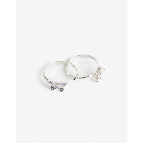 Sets Anillos Cubic zirconia Plateado
