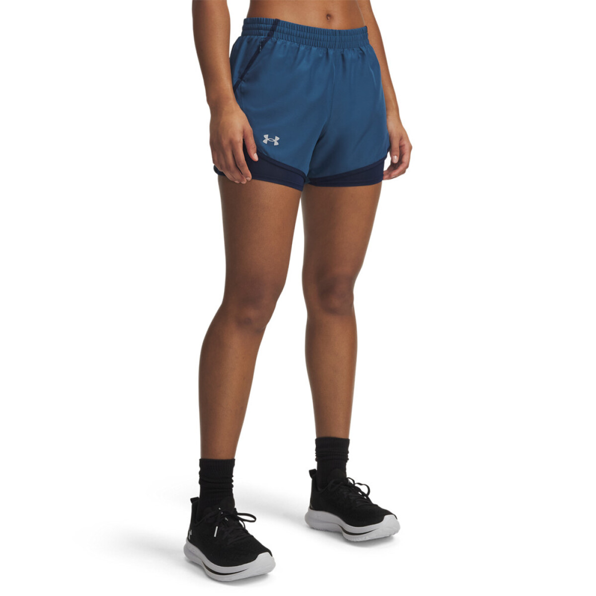 UA Fly By 2-in-1 Shorts-BLU - BLU-498 