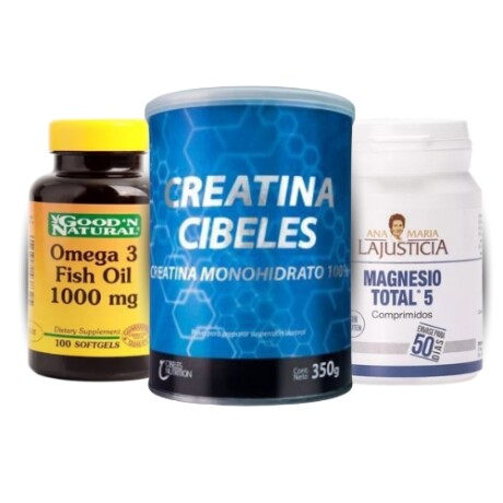 Pack Rendimiento Deportivo: Creatina, Omega 3 y Magnesio Pack Rendimiento Deportivo: Creatina, Omega 3 y Magnesio