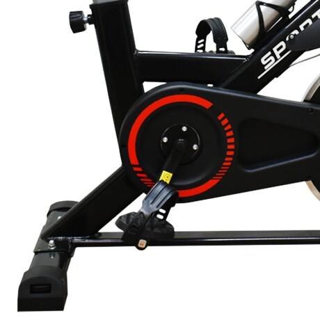 Bicicleta de Spinning Regulable Monitor y Pulsómetro Fitness Negro