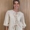 Camisa Flow Puro Lino Beige Melange