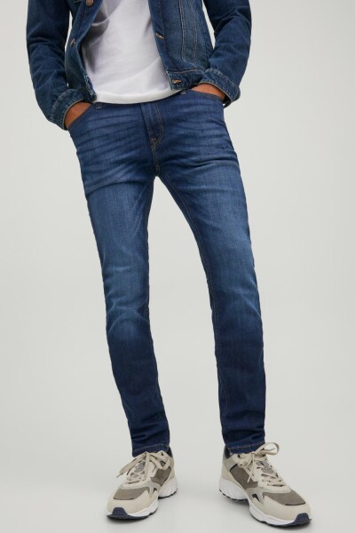 Jeans Skinny Fit "liam" Elástico Blue Denim