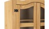 Cristalero Madera Maciza Linea Mexicana 2 Puertas Natural