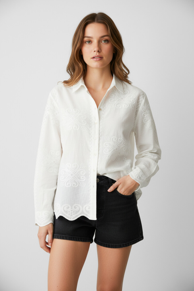 Camisa Zelina - Marfil / Off White 