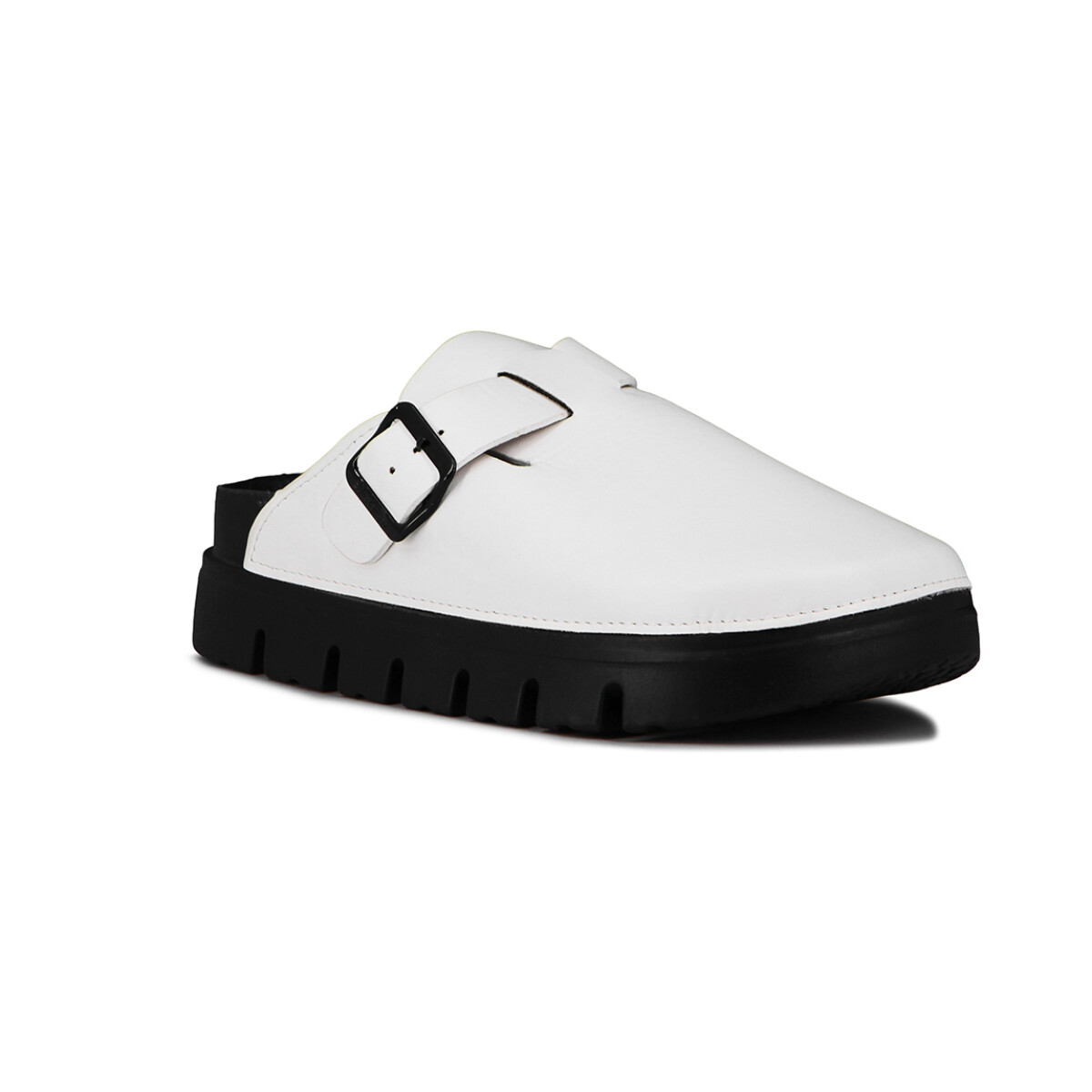 Zuecos Plataforma Mujer Darkness - Blanco 