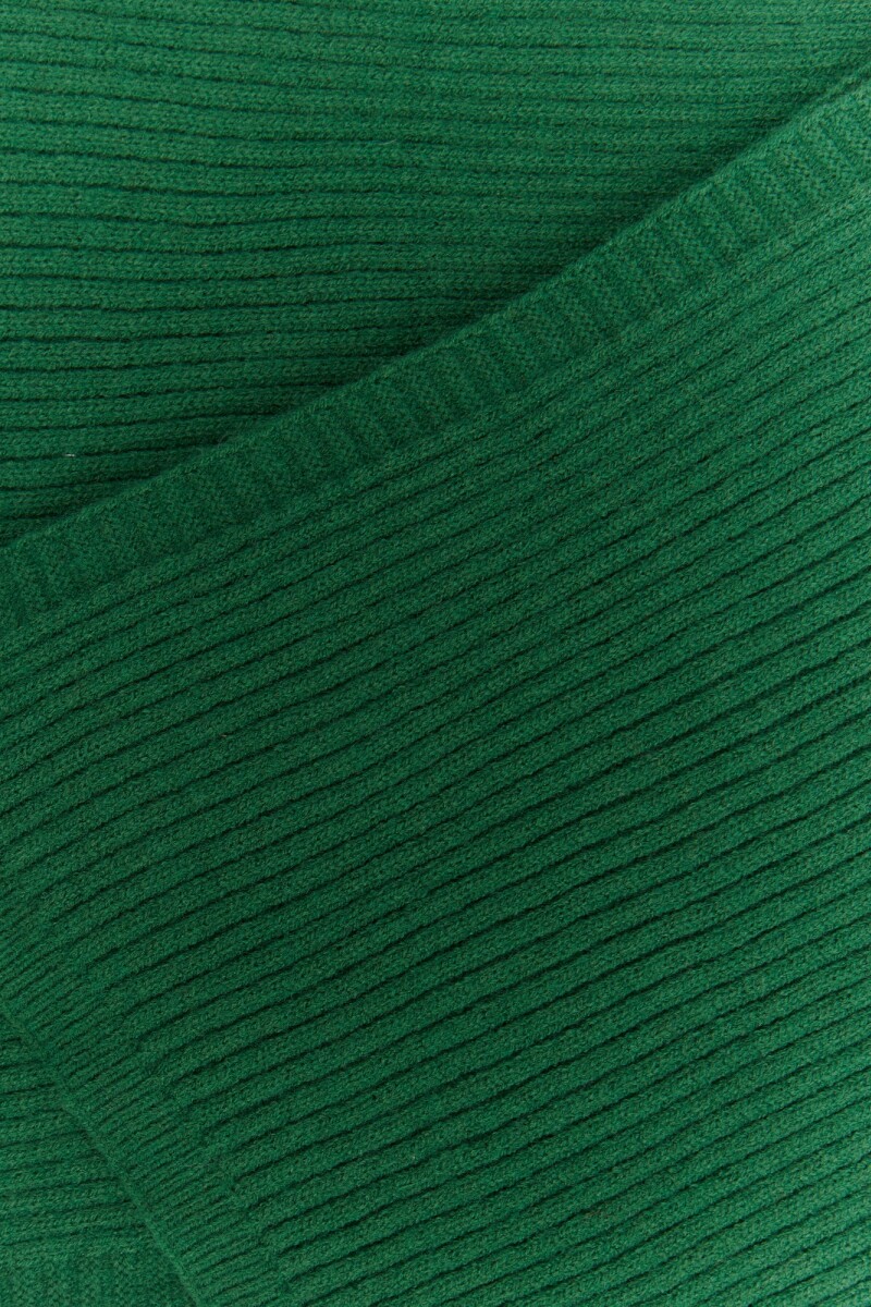 BUFANDA TEJIDA WARM VERDE