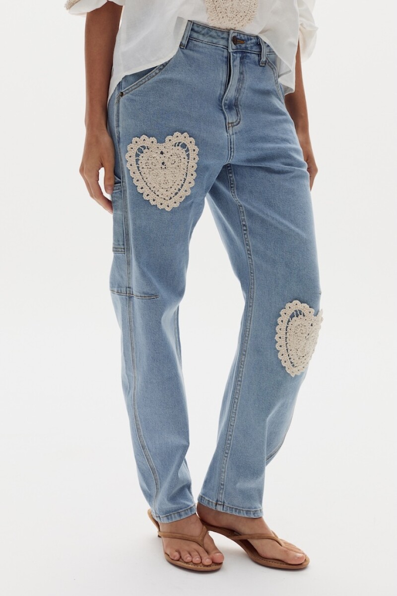 Pantalón Ambar en Denim Cuore Sky Blue