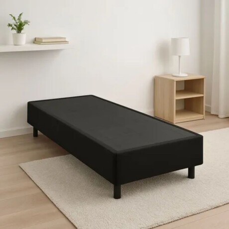 Cama SmartBox HAMPTONS 1 Plaza 90x190 cm Negro