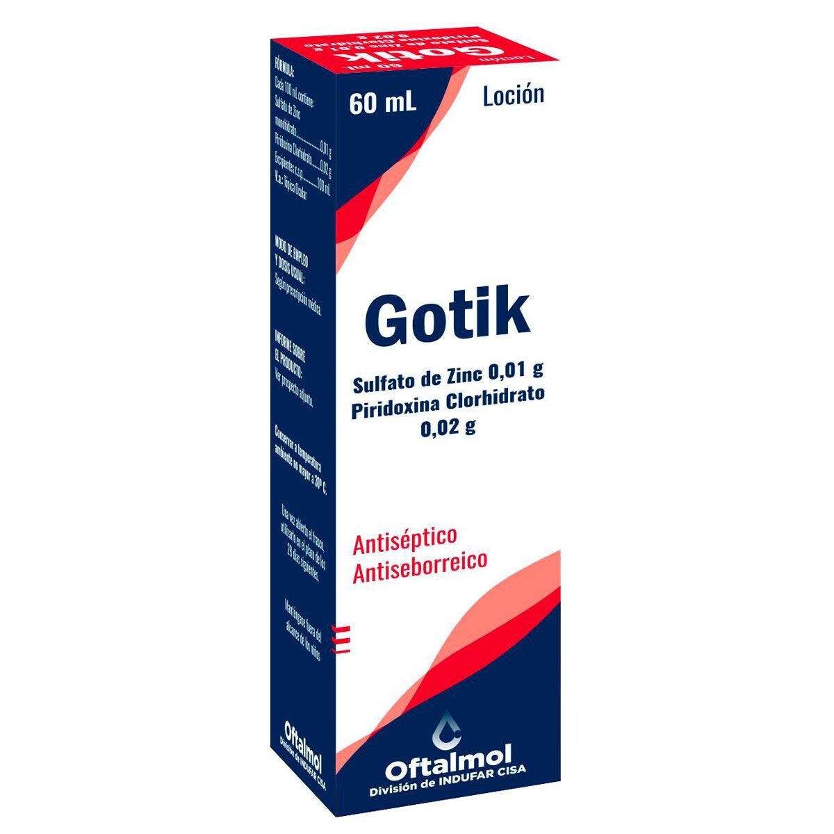 GOTIK LOCION OFTALM. FR. X 60 ML. 