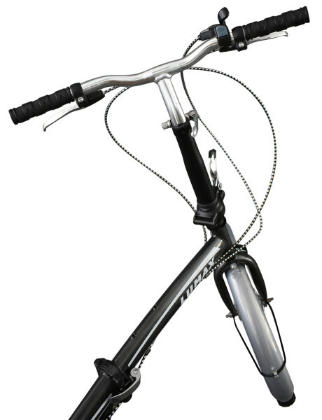 Bicicleta Plegable Rodado 20 Lumax Shimano Parrilla Gris