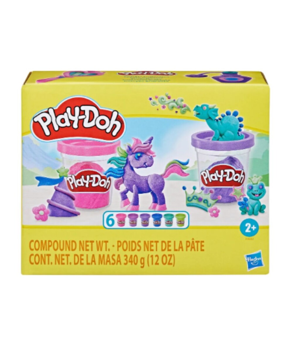 Hasbro Play-Doh Coleccion Brillante Pack x 6 - Único 