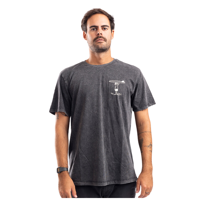 Remera La Isla Waves For All - Black mineral Remera La Isla Waves For All - Black mineral