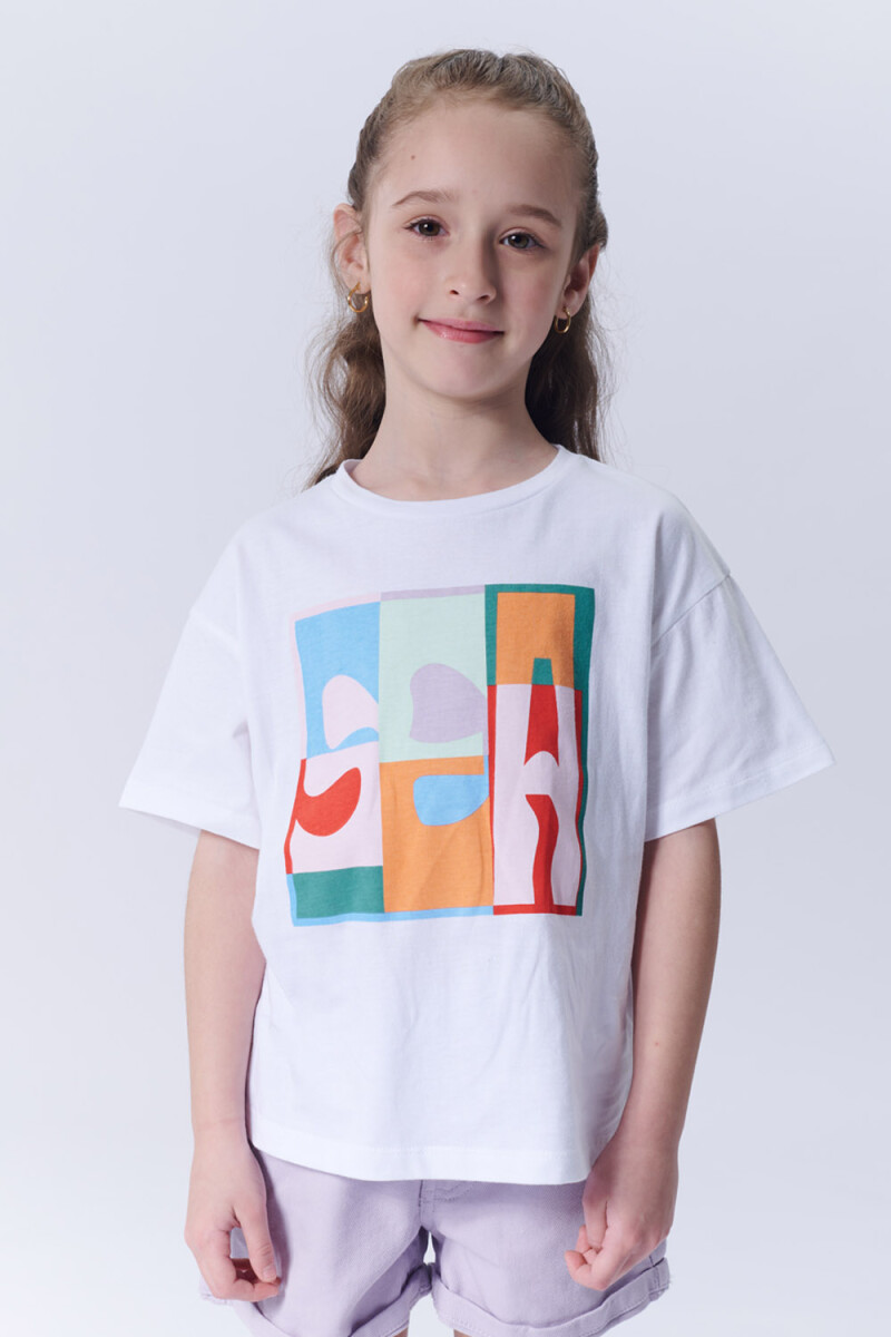 Remera manga corta estampa Sea Blanco