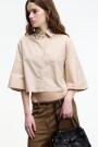 CAMISA CORTA Beige