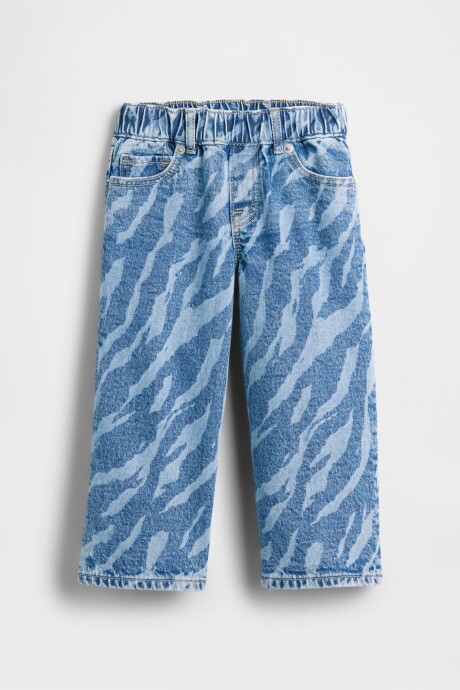 Jean Baggy Toddler Niña Zebra Print