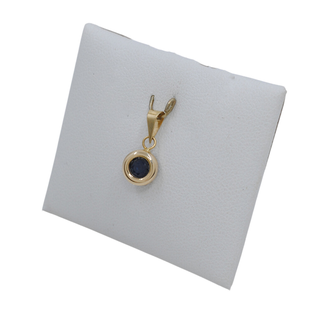 Colgante en oro 18k amarillo y zafiro Colgante en oro 18k amarillo y zafiro