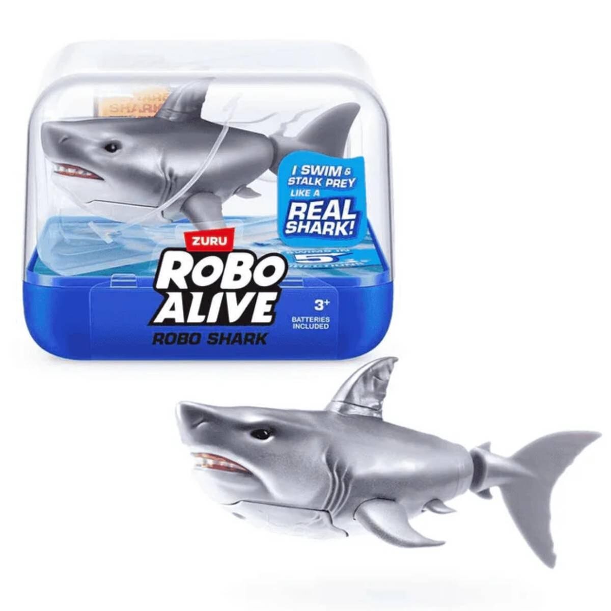 Juguete Robo Alive Tiburon Nadador Activado con el Agua 