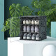 Zapatera 6 Puertas Organizador Multiuso Armable Moderno Marrón