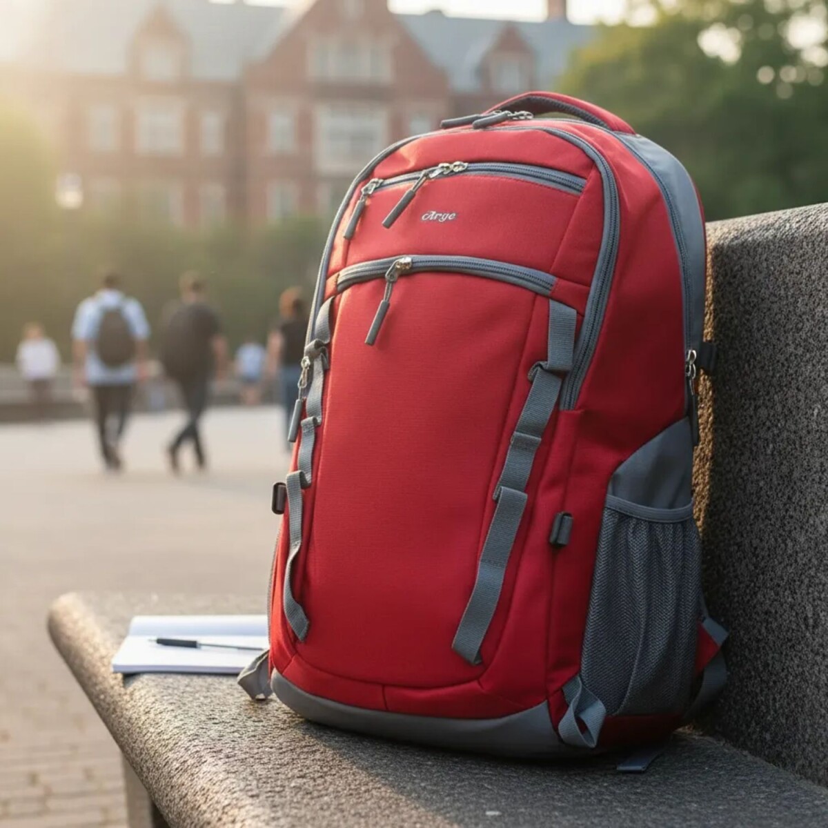 Mochila Arye Colonia 35 Litros con Portanotebook - Rojo 