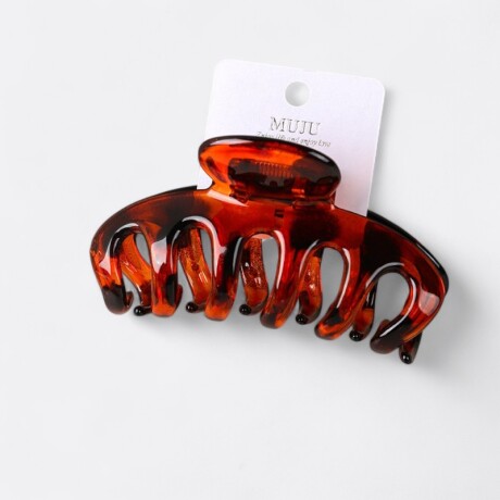 Pinza Para Cabello Grande Roja