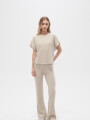 Pantalon Rana Beige Claro