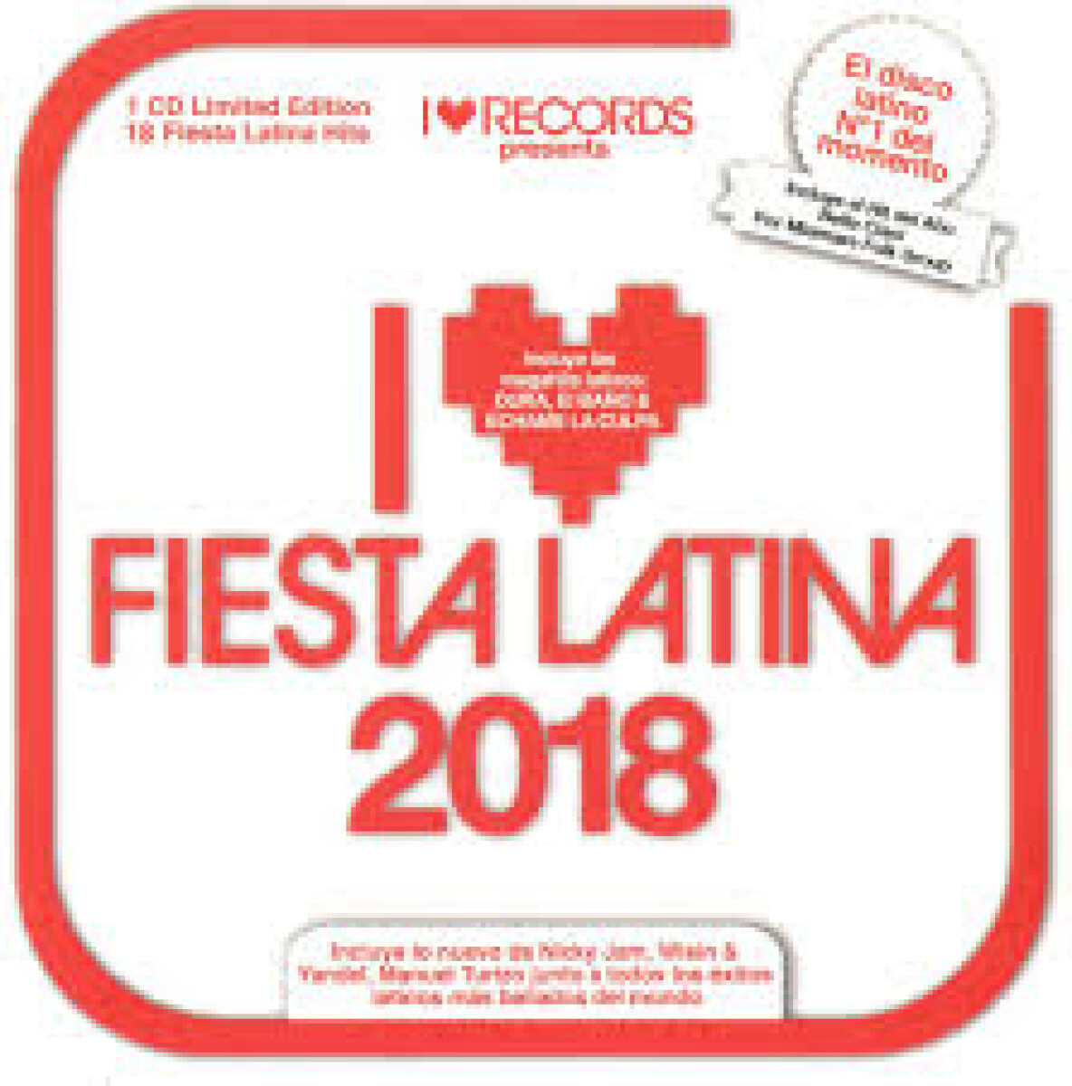 (l) Varios- I Love Fiesta Latina 2018 - Cd 