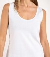 Musculosa Algodón Peinado Blanco