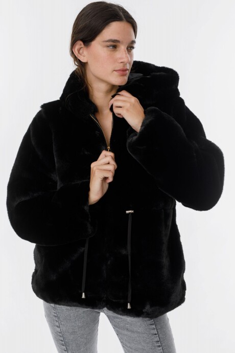 Campera Bear Negro