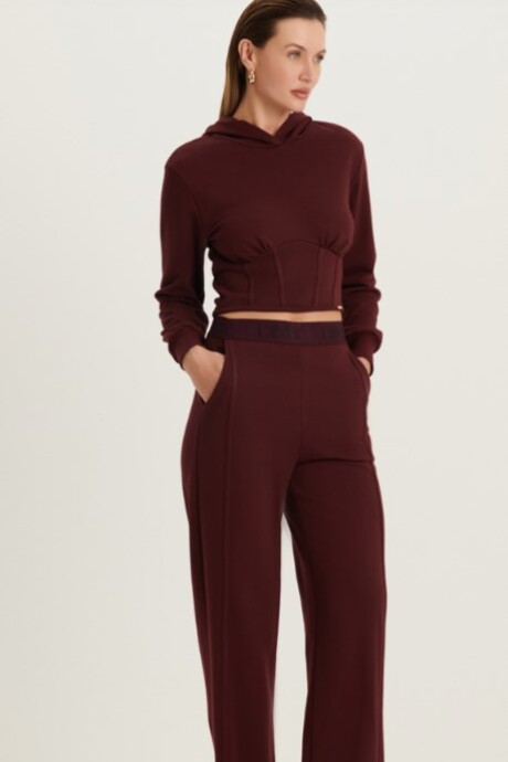 Pantalon Andrea Bordeaux