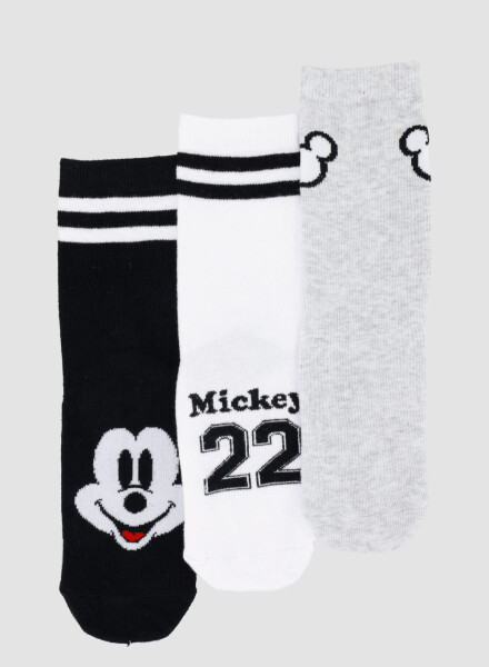 Pack x3 medias algodón infantil media caña mickey Variante 26