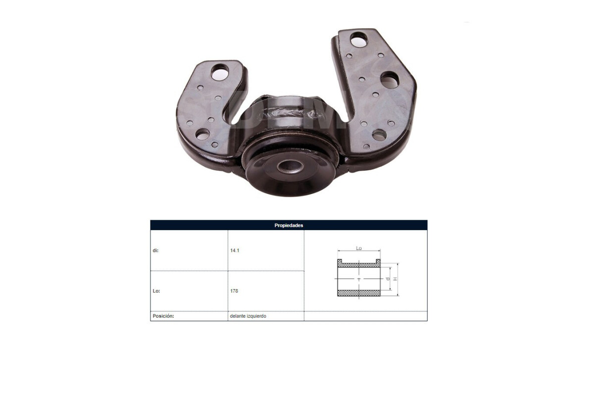 Soporte Barra Tensora Chev Corsa Combo/Celta/Corsa 95-16 Izq Soporte Barra Tensora Chev Corsa Combo/Celta/Corsa 95-16 Izq