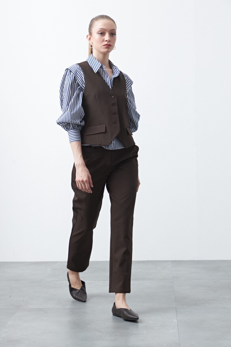 PANTALON PAISLEY Chocolate