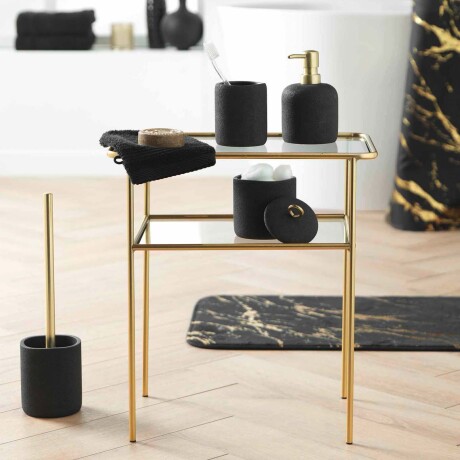 VASO BAÑO POLIRESINA NEGRO SILOA